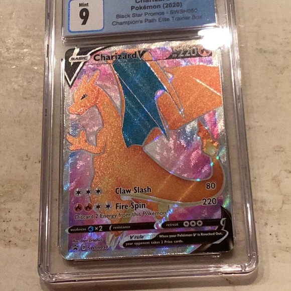 Charizard V 2020 Pokemon Champions Path SWSH050 Sword & Shield CGC 9 Card TCG - Picture 2 of 8